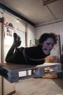 Steffi hogtied ballgagged forklifted scene photo 9