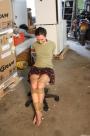 Veronika chair-tied ballgagged tit-grabbed scene photo 6