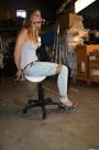 Girl chair-tied ballgagged tit-grabbed scene photo 6