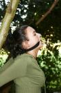 Vixen tied to a tree cleavegagged scene photo 10