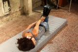 Adel hogtied cleavegagged scene photo 8