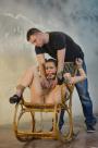 Anouk chairbound ballgagged tit-grabbed scene photo 9