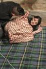 Alice trapped and dangling in net getting vibed scene photo 6