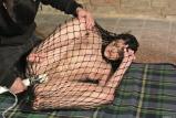 Alice trapped and dangling in net getting vibed scene photo 10