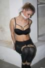 Ally bound cleavegagged in the basement scene photo 4