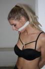 Ally bound cleavegagged in the basement scene photo 5
