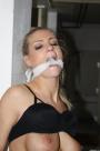 Ally bound cleavegagged in the basement scene photo 8