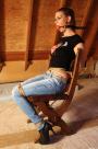 Ally chair-tied ballgagged tit-grabbed scene photo 4