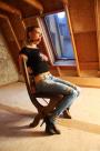 Ally chair-tied ballgagged tit-grabbed scene photo 5