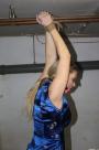 Ally dangling all tied up ballgagged spanked scene photo 10