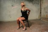 Angel Diamonds chair-tied cleavegagged scene photo 3