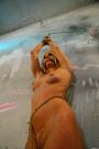 Carla Cox bound up against the wall scene photo 8