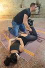 Corazon getting hogtied mouth-stuffed scene photo 8