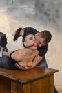 Corazon hogtied ballgagged hair-pulled scene photo 7
