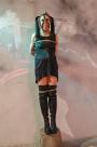 Corazon on a string bound up harness scene photo 8