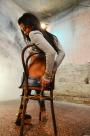 Isabella Chrystin chair-tied cleavegagge scene photo 9