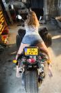 A big fat number plate on her bound ass scene photo 4