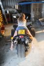 A big fat number plate on her bound ass scene photo 6