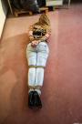 DD firmly bound up on a dirty floor scene photo 6
