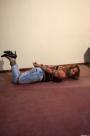 DD firmly bound up on a dirty floor scene photo 7