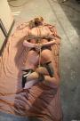 DD suffers in hard bondage mouthstuffed scene photo 7