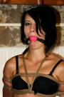 Lucy on a string bound up tight ballgagged scene photo 8