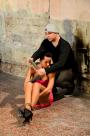 Mia bound cleavegagged struggling on the floor scene photo 9