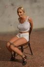 Susane chair-tied cleavegagged tit-grabbed scene photo 9