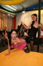 Busty teens go gangbang scene photo 2