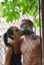 Bound and wanked in the garden scene photo 9