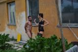 Bound and wanked in the garden scene photo 10