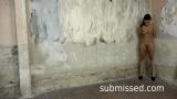 Sexy brunette chair bound and whipped scene photo 8